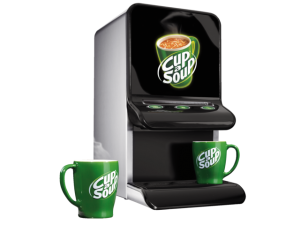 Mini Cup a soup machine schuin